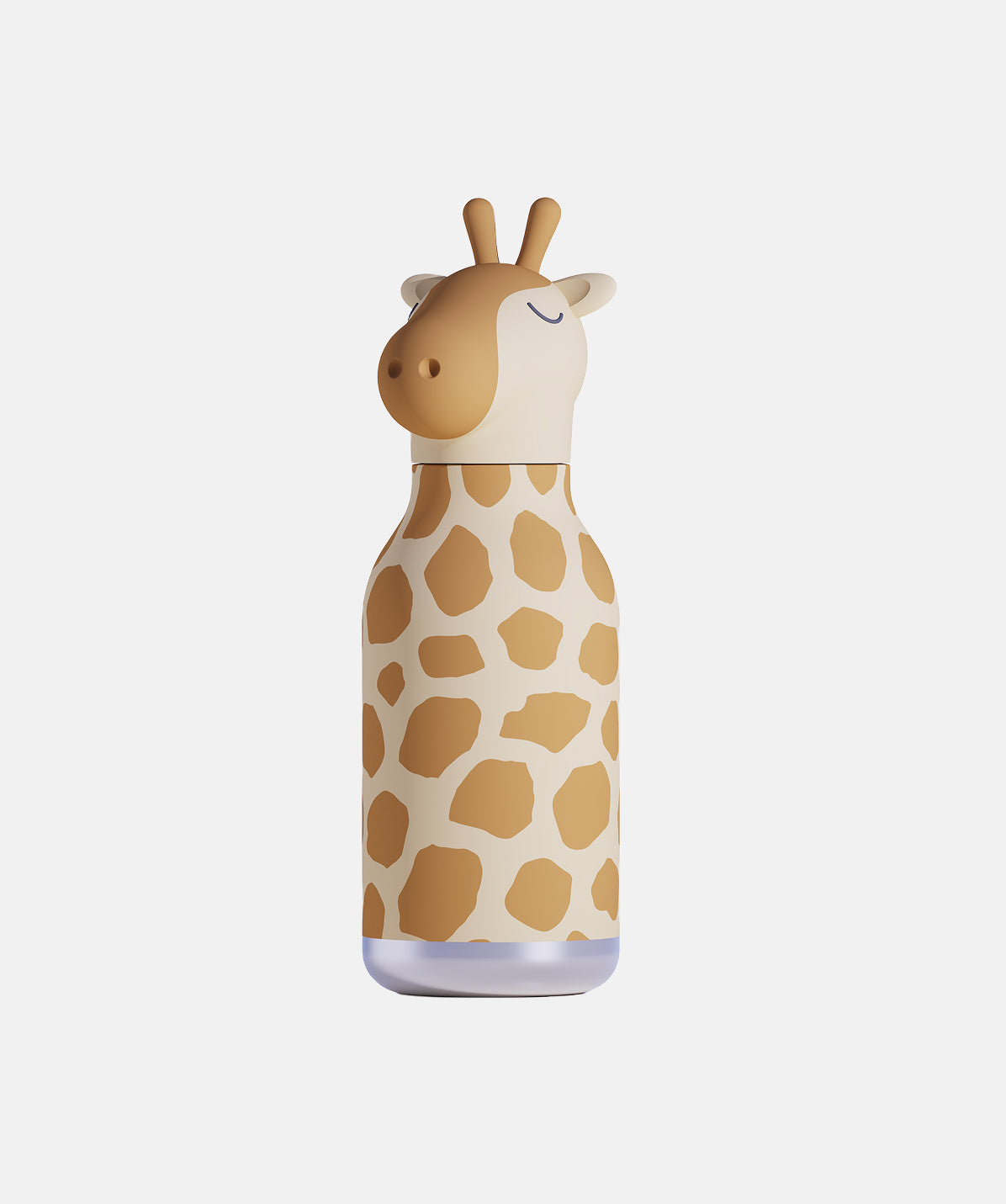 Botella de acero inoxidable Asobu Bestie de 460ml con diseño de jirafa.
