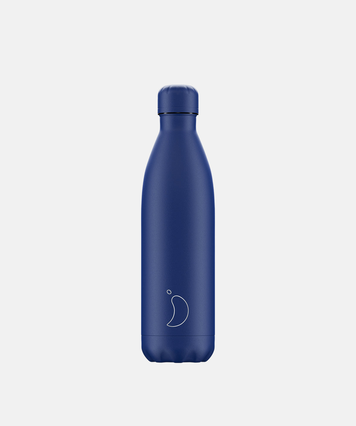 Botella Chilly's Mate azul oscuro (750ml) de acero inoxidable, con aislamiento para conservar la temperatura de tus bebidas.