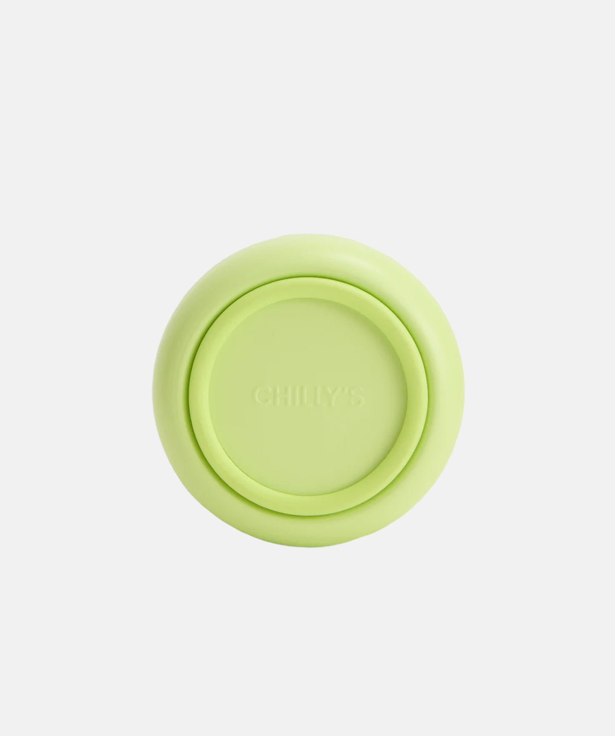 Base de silicona protectora para la botella Chilly's Serie 3 Limelite 1000ml.