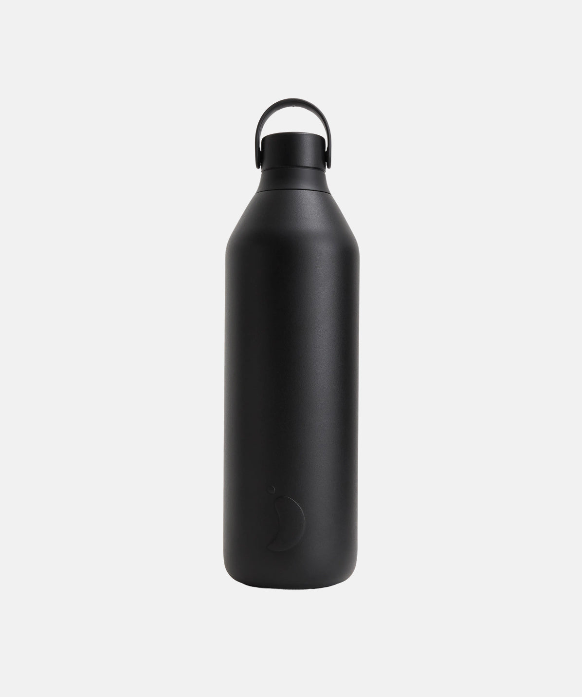 Botella Chilly's Serie 3 Onyx 1000ml fabricada con un 90% de acero inoxidable reciclado.