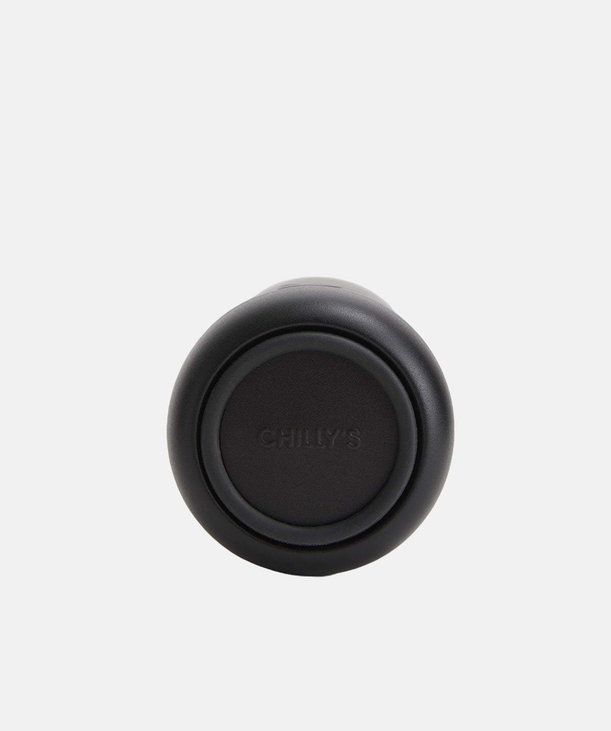 Base de silicona silenciosa de la Chilly's Serie 3 Negro Onyx 500ml, diseñada para evitar ruidos y deslizamientos.