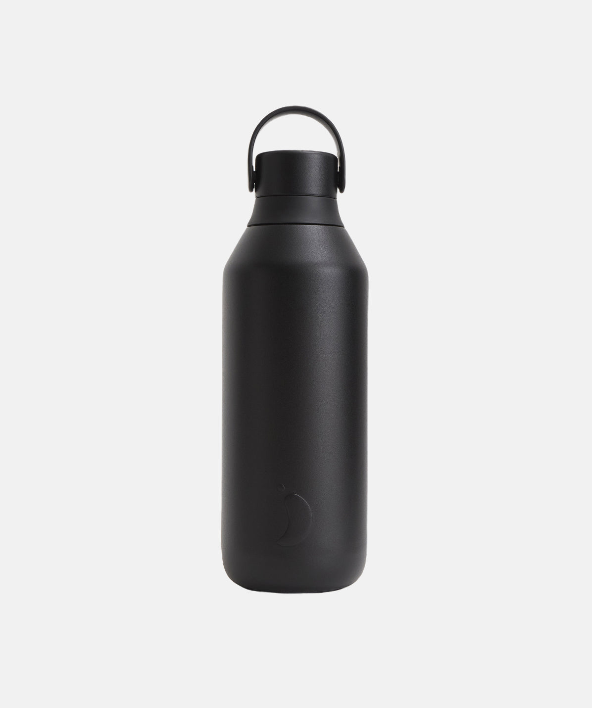Botella Chilly's Serie 3 Onyx 500ml fabricada con un 90% de acero inoxidable reciclado.