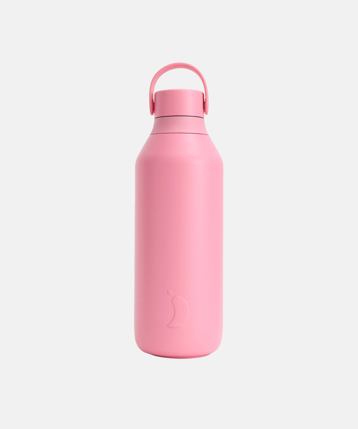 Botella Chilly's Serie 3 500ml en color Rosa Lotus, termo reutilizable de acero inoxidable.