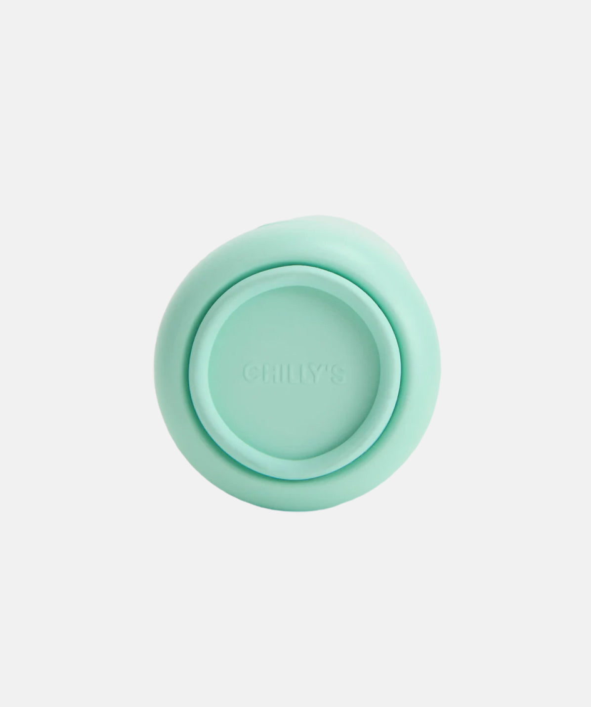 Base de goma de silicona antideslizante para la botella Chilly's Serie 3 Verde Opal Menta 350ml.