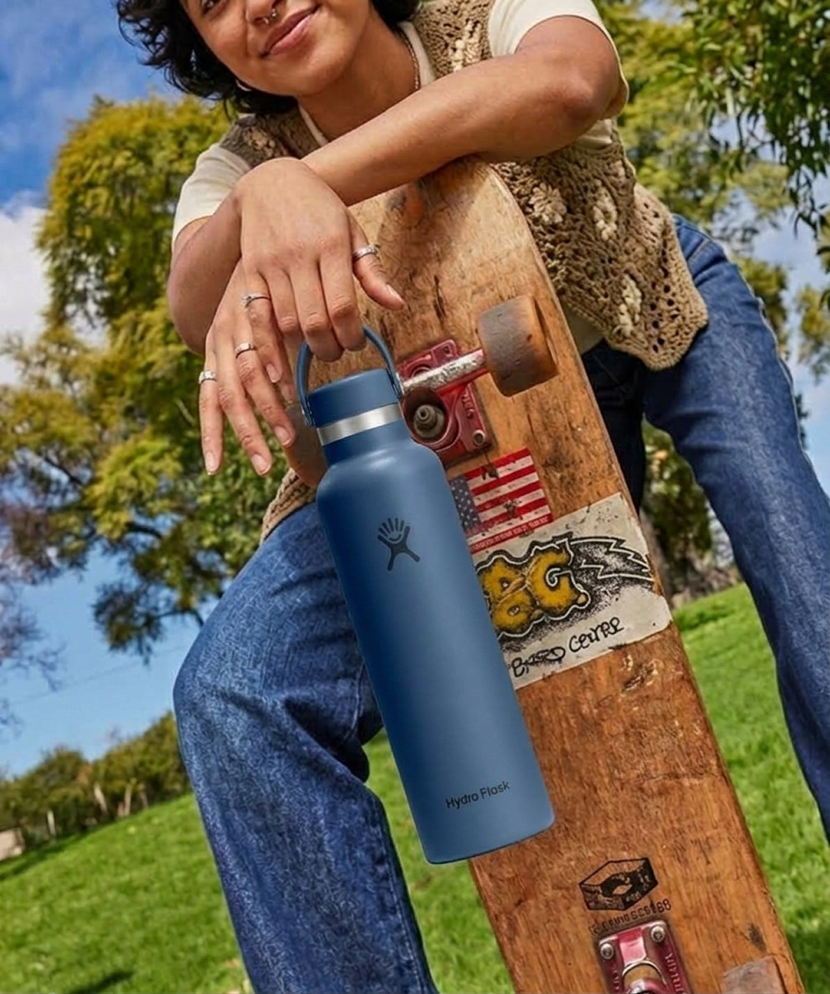 21 OZ Standard Flex Cap Harbor Blue - 621ml