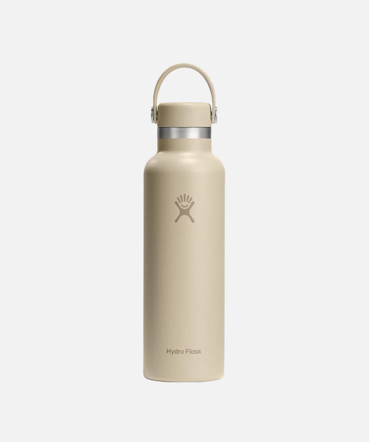 Botella de agua Hydro Flask Standard Flex Cap Oat 21oz (621ml) de acero inoxidable.