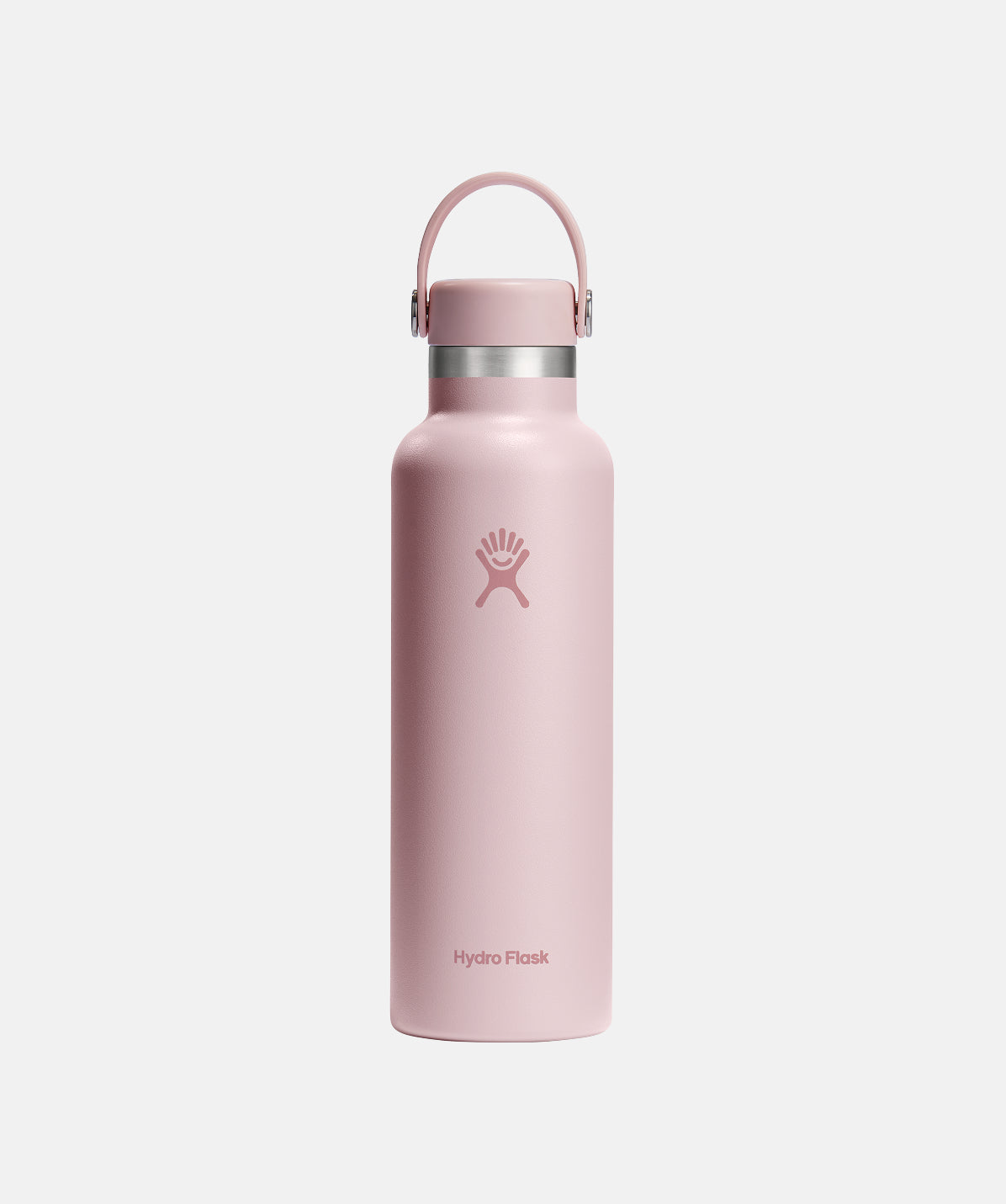 Botella de agua Hydro Flask Standard Flex Cap Trillium 21oz (621ml) de acero inoxidable aislado.