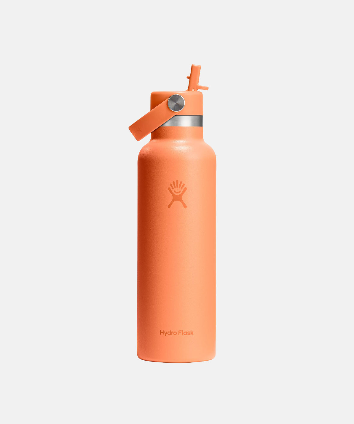 Botella de agua Hydro Flask Standard Flex Straw Cap Nectar 21oz (621ml) con pajita.