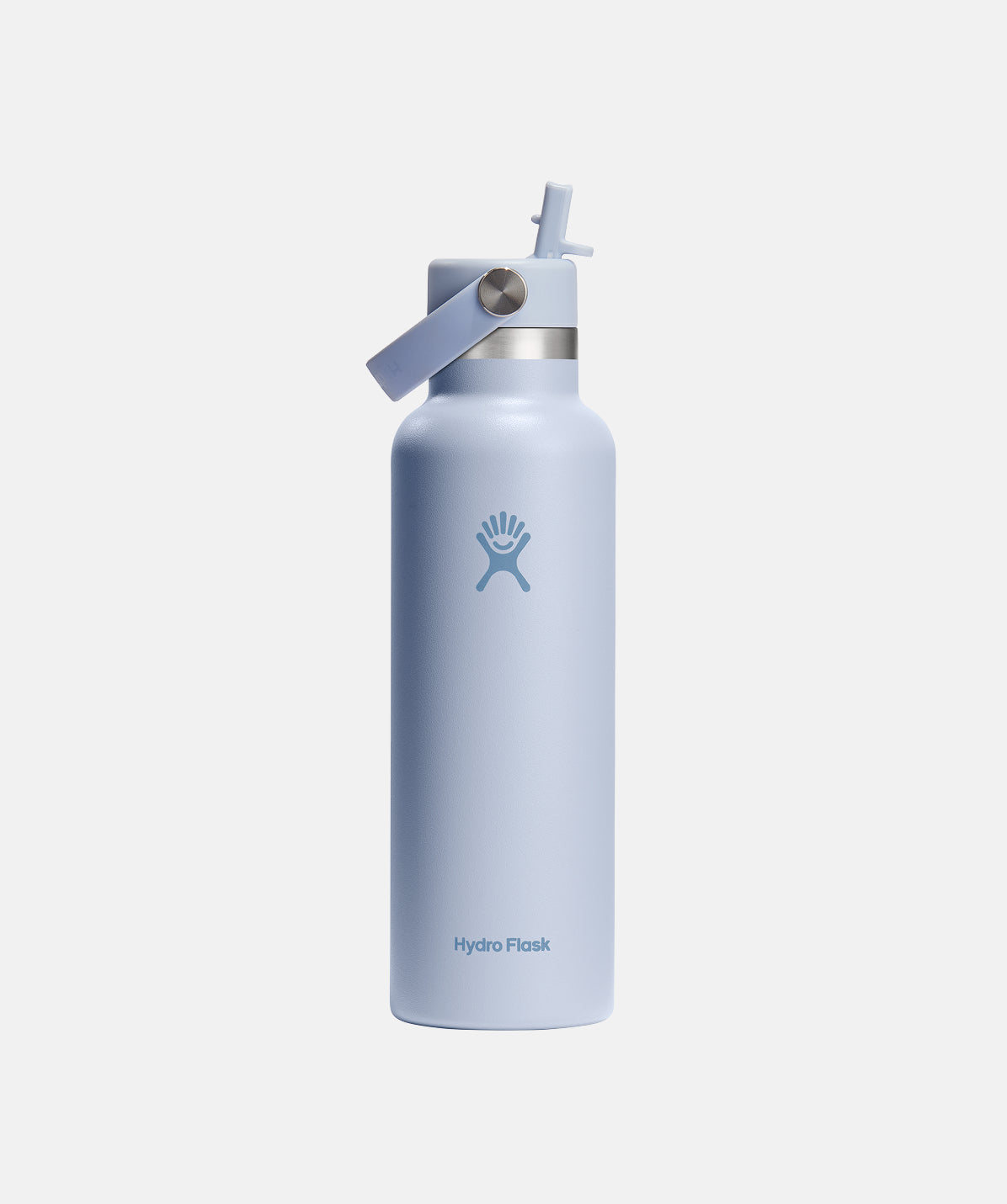 Botella de agua Hydro Flask Standard Flex Straw Cap Surf 21oz (621ml) con tapa de pajita.
