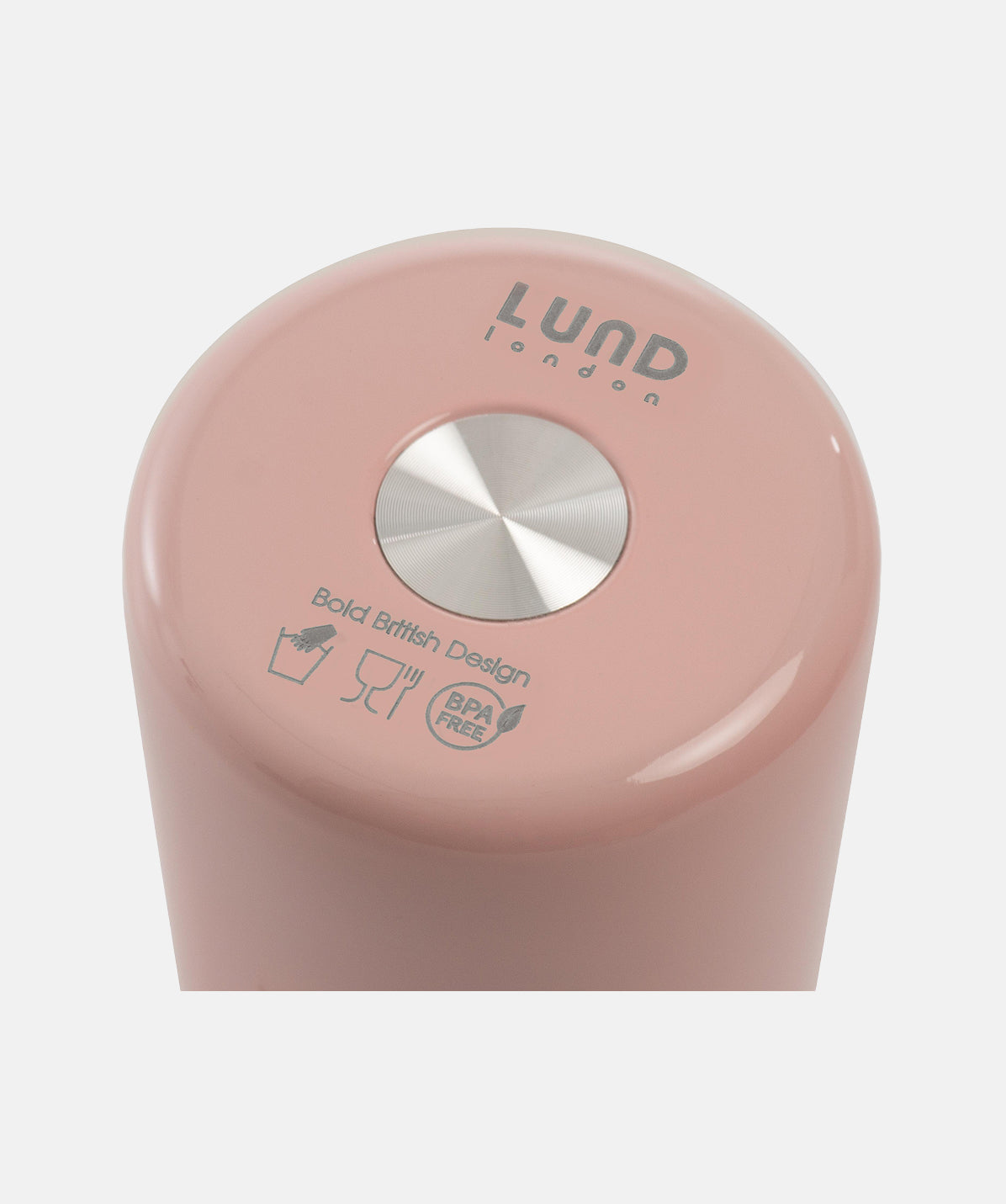 Base de la botella Lund Skittle 300ml, acero inoxidable y diseño de gato.