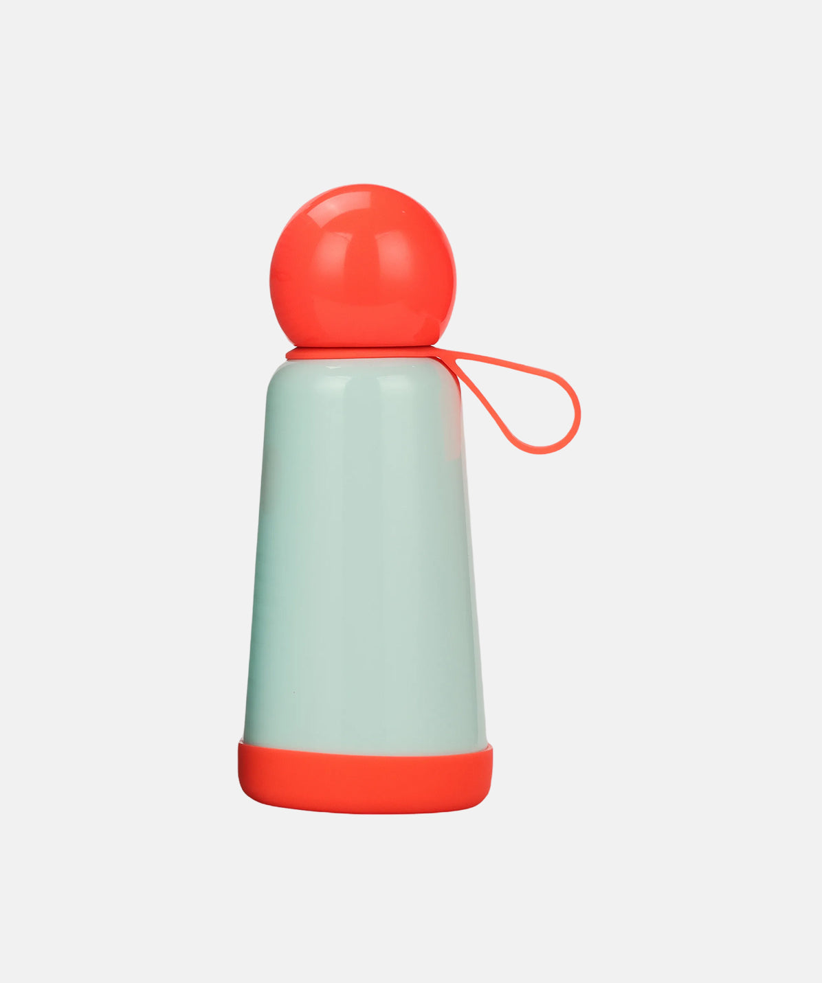 Botella Lund Mini Skittle 300ml bicolor coral y menta. Acero inoxidable de diseño compacto y ligero. Elegante.