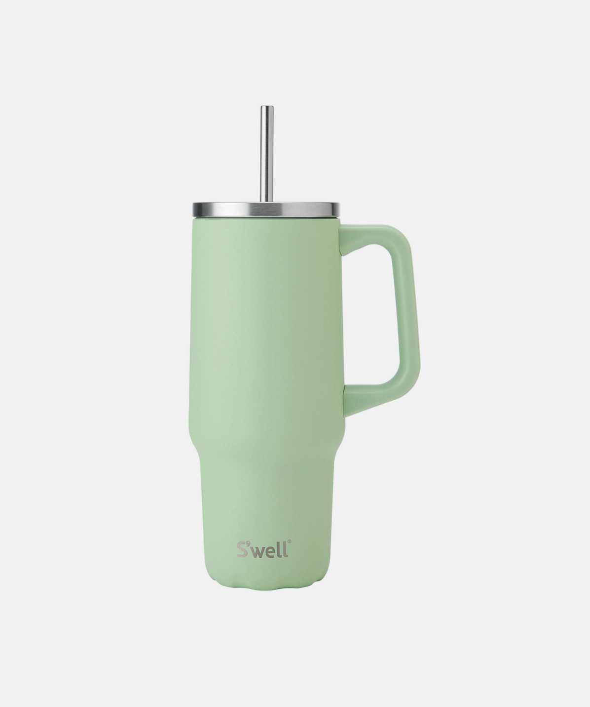 Vaso térmico de 1100ml de capacidad S'well Tumbler XL Pistachio de acero inoxidable en color verde pastel.