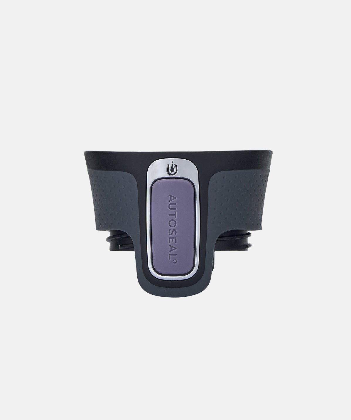 Tapa de rosca Contigo West Loop color ciruela, mostrando el sistema de tapa antiderrames Autoseal.