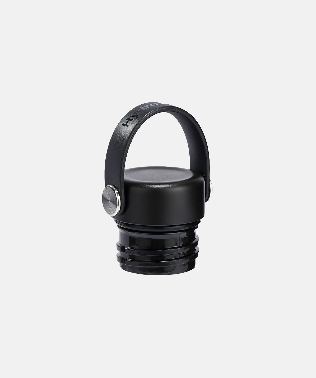 Detalle de la tapa Hydro Flask Standard Flex Cap color Negro. Tapa hermética y flexible, compatible con botellas de boca estándar.