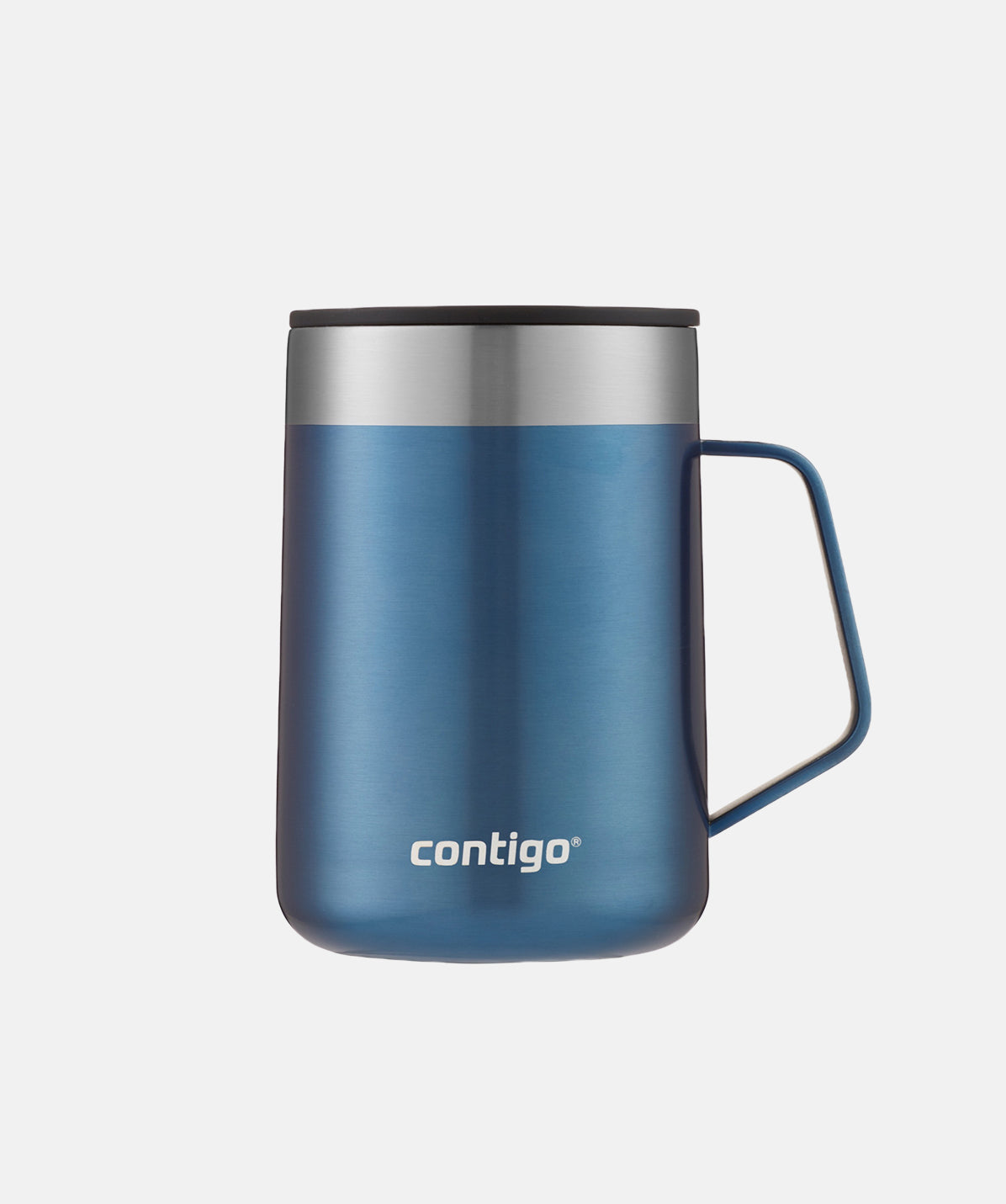 Taza Térmica Contigo Streeterville 420ml color azul, ideal para casa, camping o viajes.