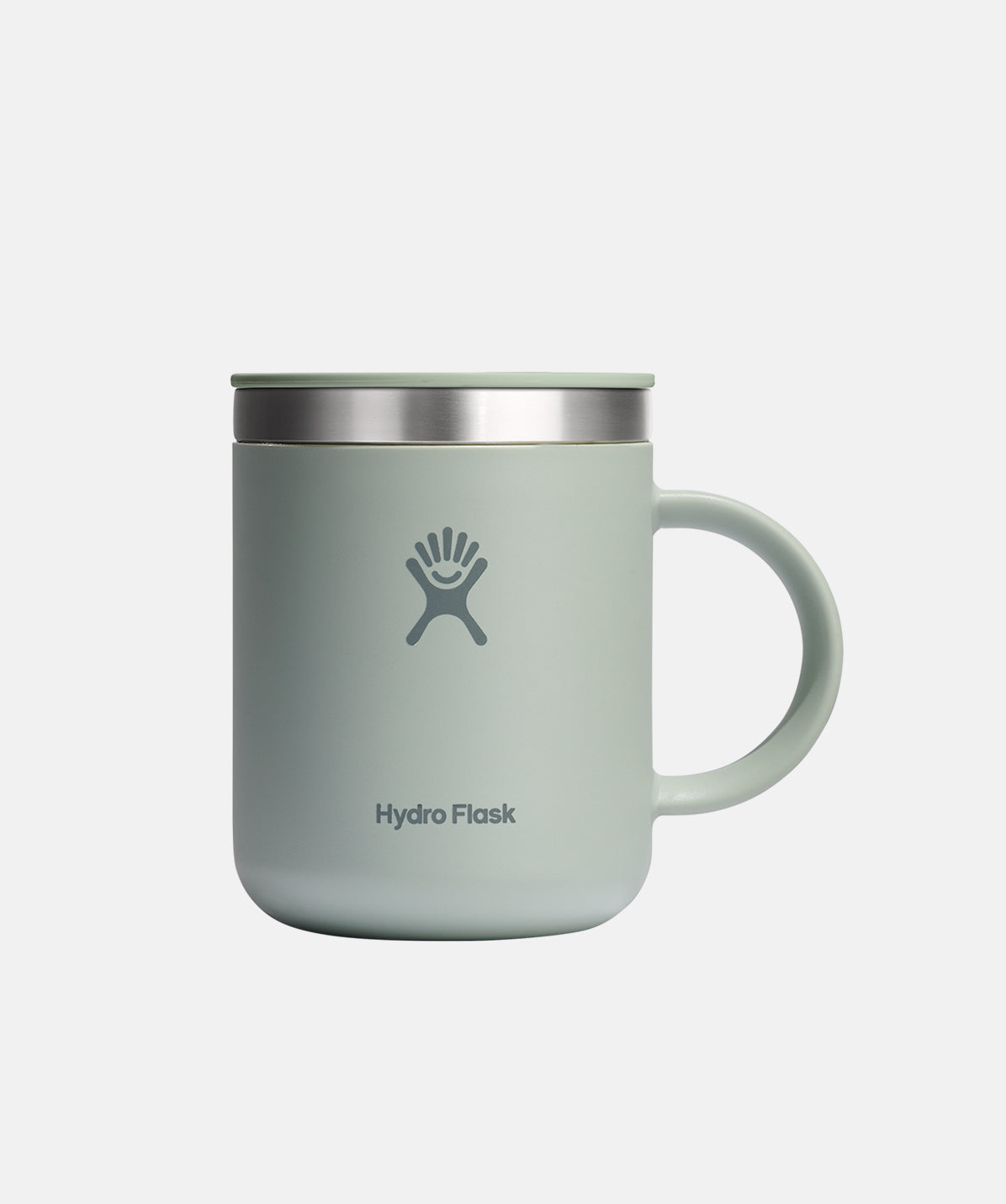 Taza térmica Hydro Flask Mug 12oz Agave, acero inoxidable con asa, ideal para café en la oficina.