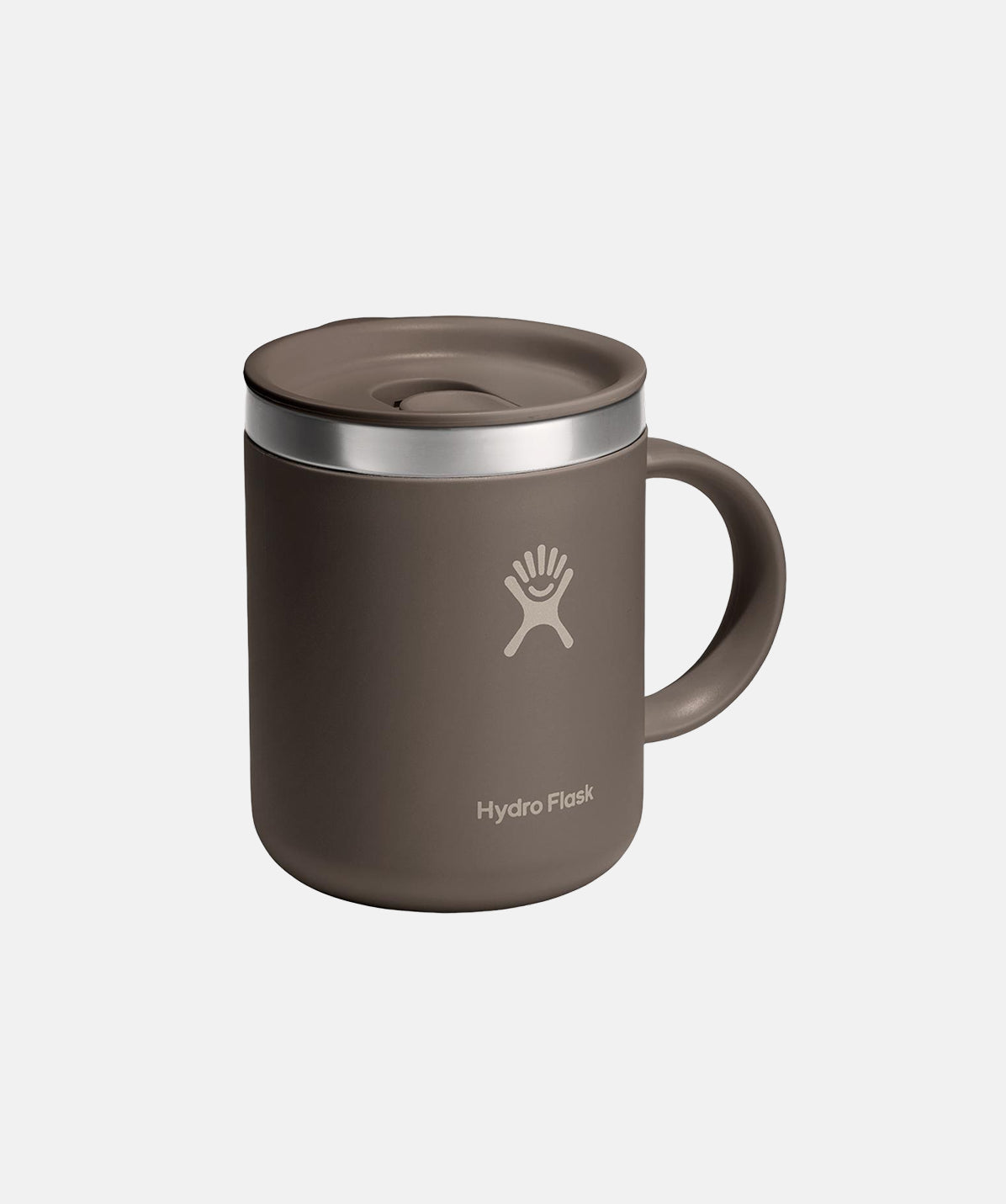 Vista superior de la Taza Hydro Flask 12oz Sandpiper con tapa a presión, ideal para bebidas calientes o frías.