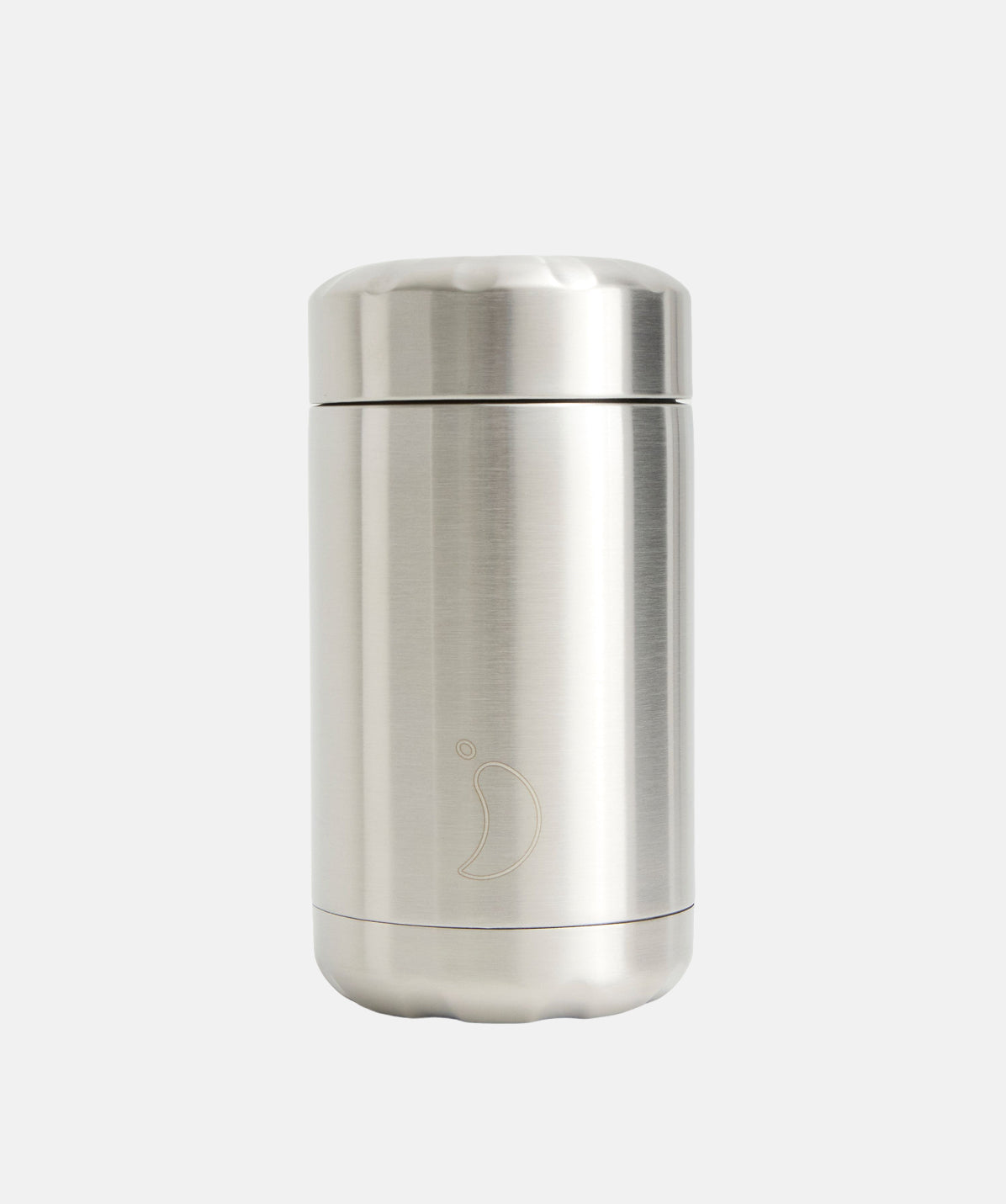 Termo de comida Chilly's de acero inoxidable liso de 500ml, ideal para mantener líquidos y alimentos a su temperatura.