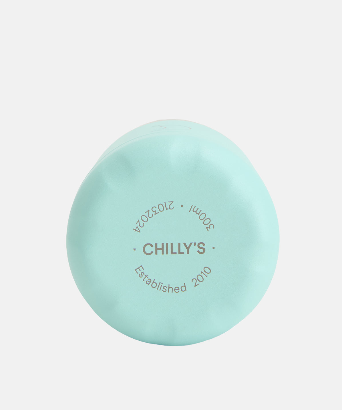 Termo para sólidos Chilly's Mate Menta 300ml de acero inoxidable vista de base. Termo de comida sin BPA, mantiene caliente la comida.