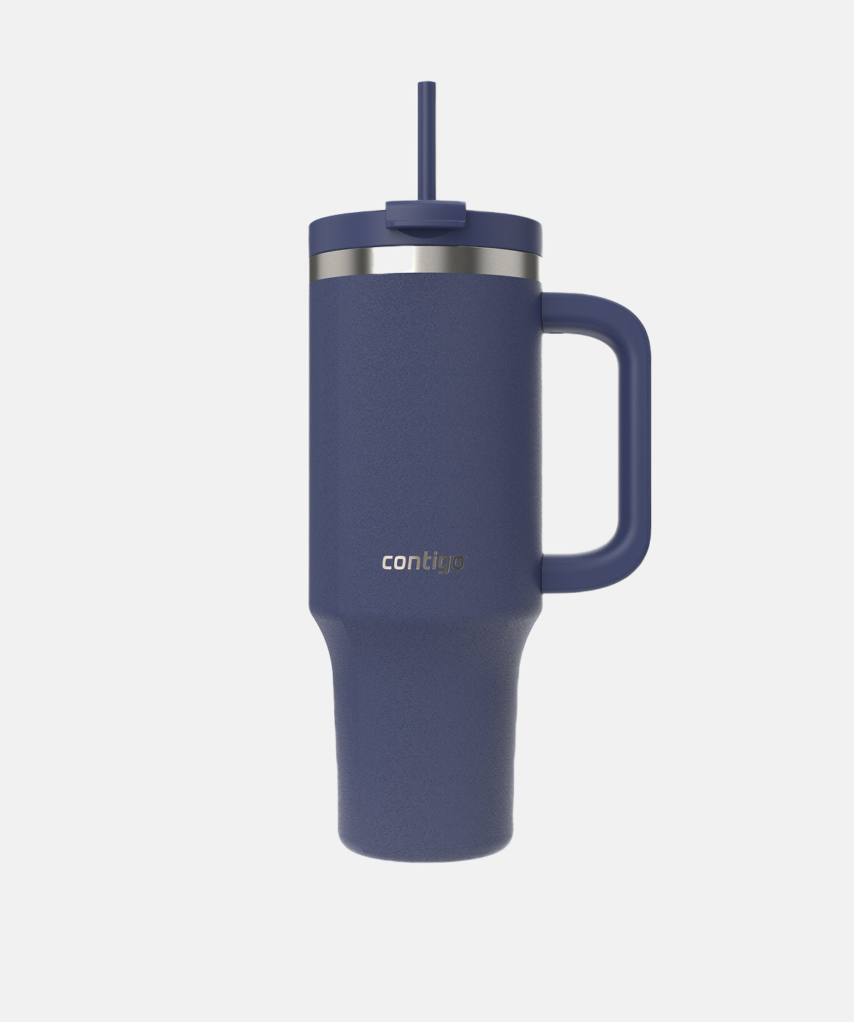 Termo Thermalock Tumbler 1200ml Indigo, acero inoxidable de alta capacidad con pajita y asa.