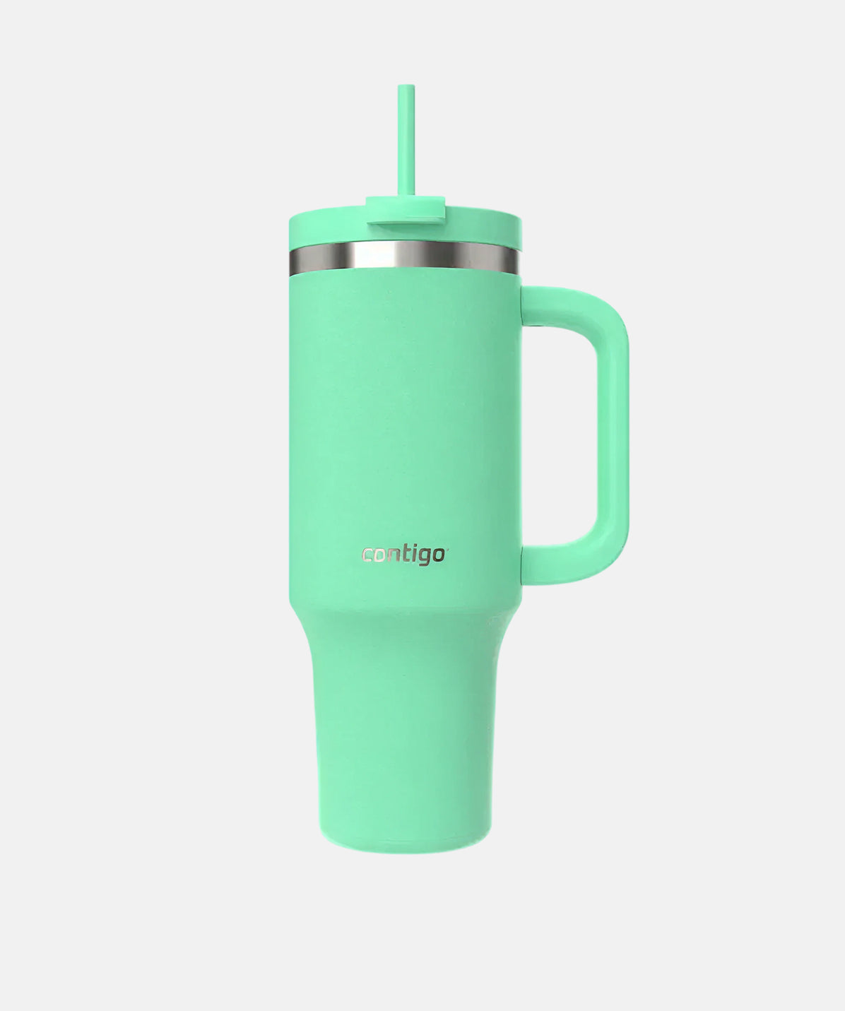 Termo Thermalock Tumbler 1200ml verde reef, acero inoxidable de alta capacidad con pajita y asa.