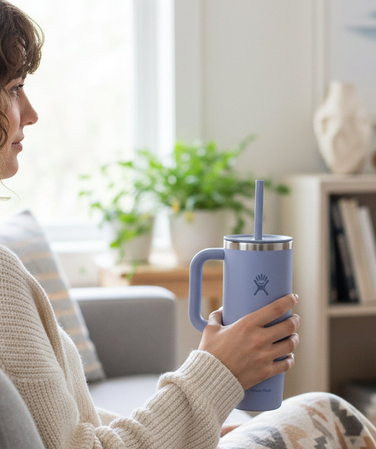 Vaso Hydro Flask 24 oz All Around Travel Tumbler Surf. Vaso de acero inoxidable con aislamiento TempShield para bebidas frías o calientes en casa.