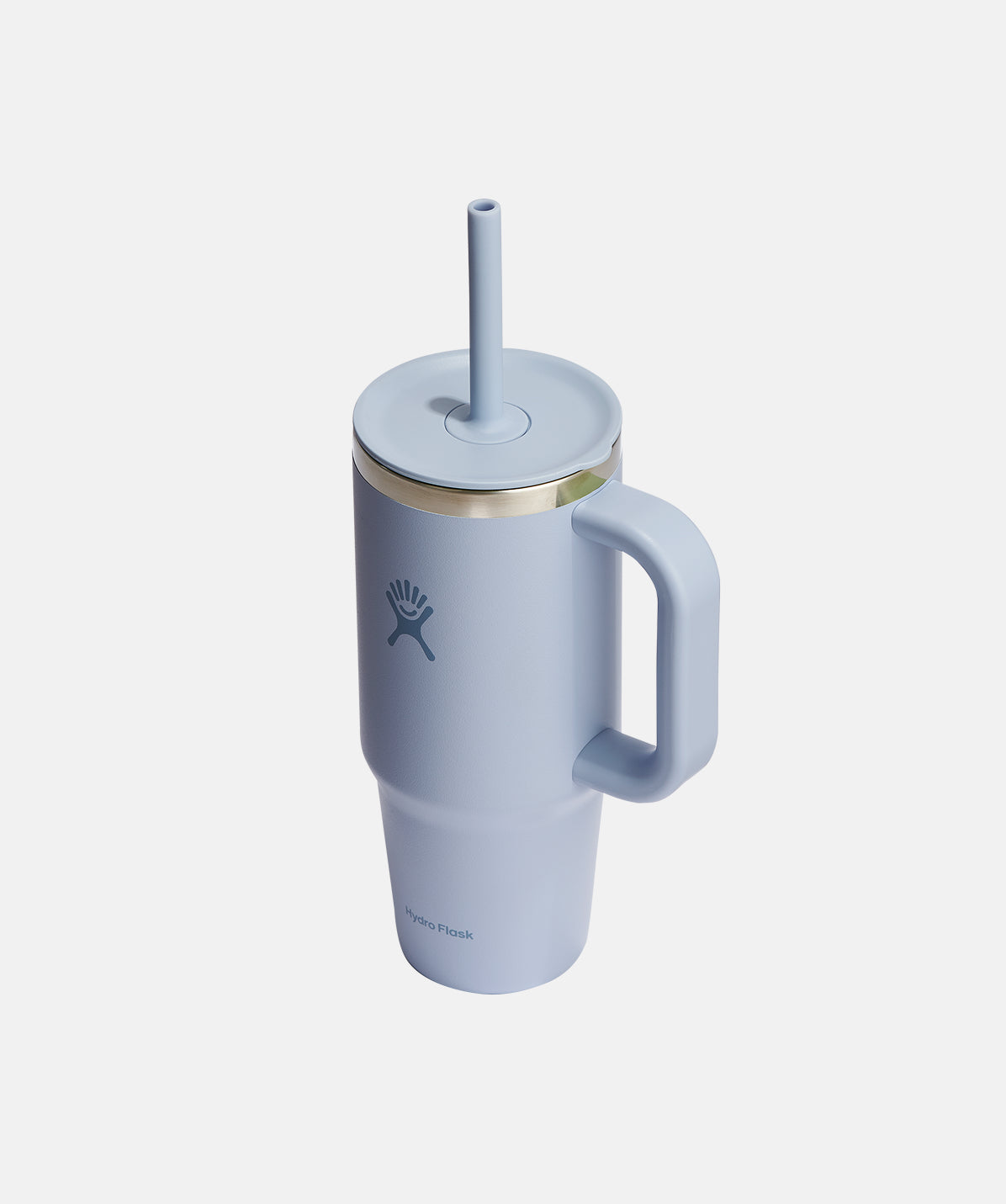 Vaso térmico Hydro Flask Travel Tumbler 24oz Surf, diseño de vaso en acero inoxidable con asa lateral.