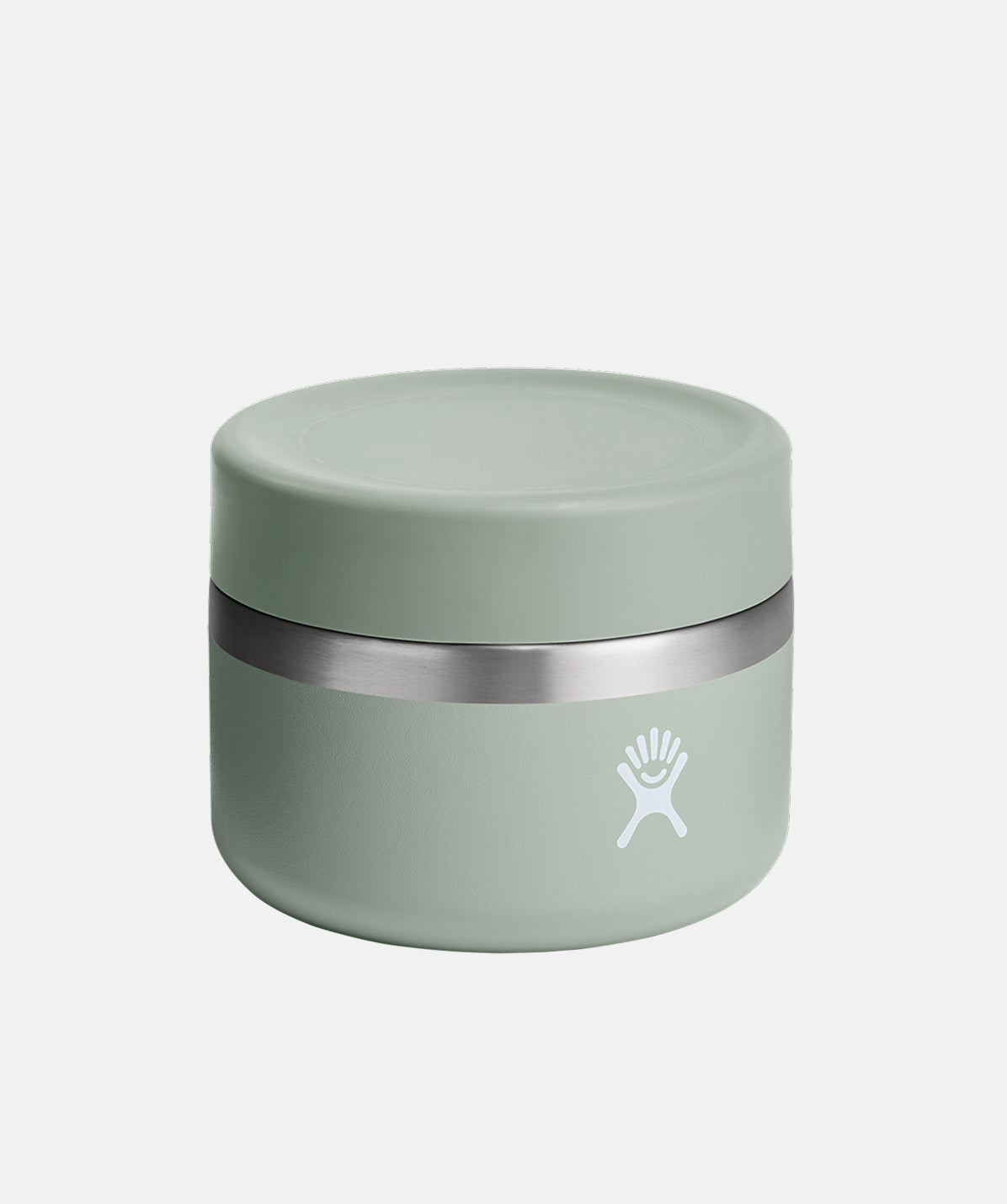 Vista superior del termo de comida Hydro Flask 355ml, detalle de la tapa de sellado al vacío.