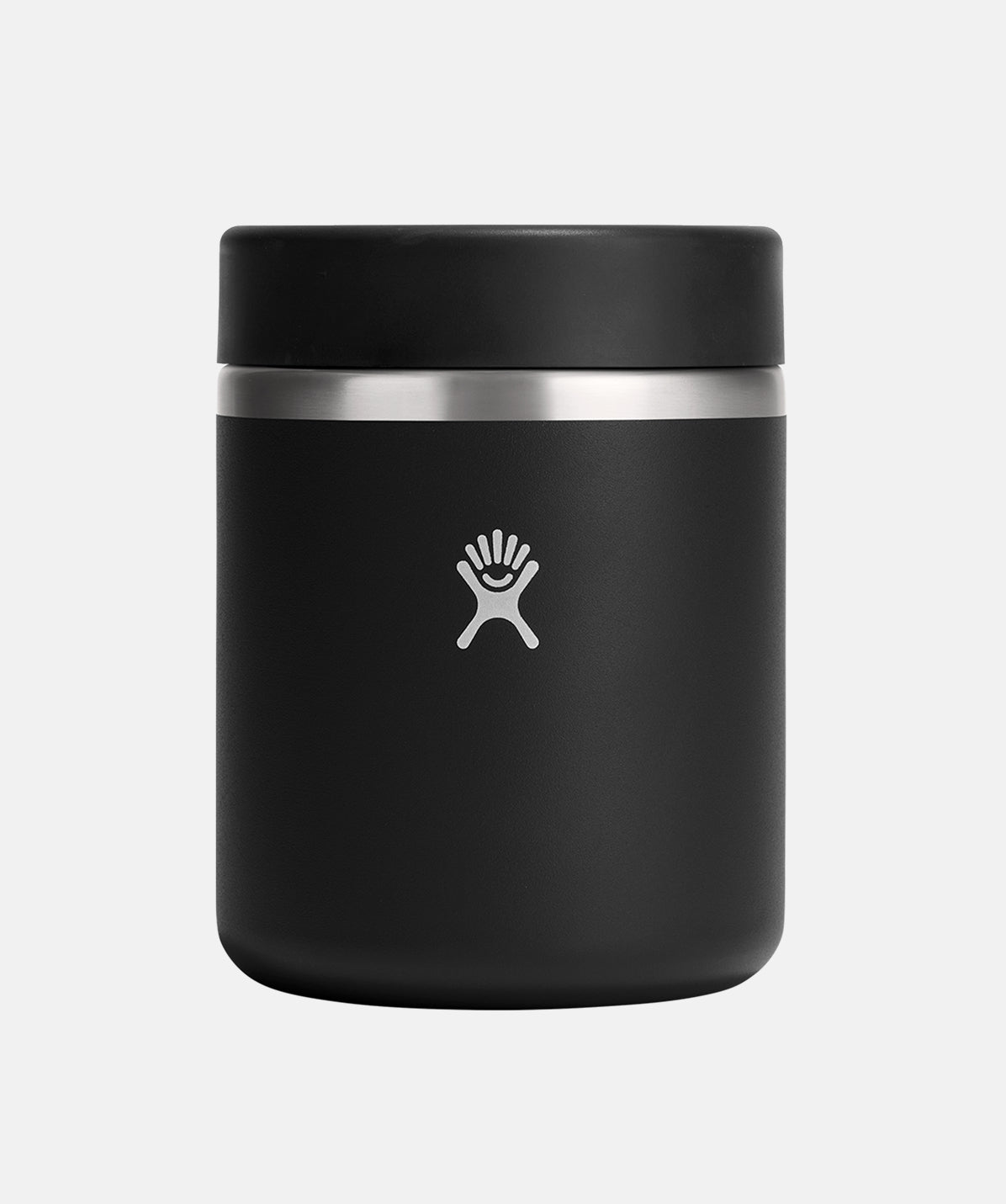 Termo Hydro Flask Food Jar 28oz Negro, acero inoxidable con aislamiento TempShield para comidas.