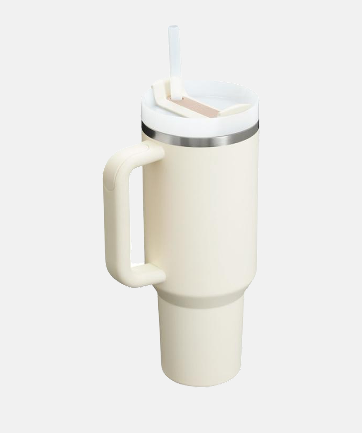 Vista superior del Vaso Stanley Quencher® H2.0 FlowState™ Tumbler Cream 1.18L.