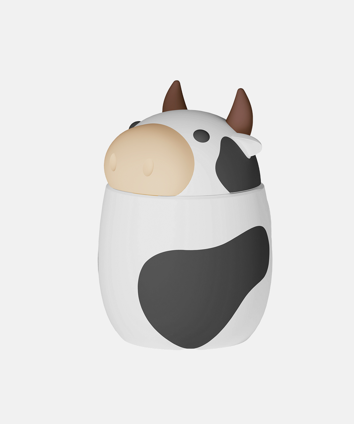 Termo para comida Asobu Bestie de acero inoxidable 600ml con diseño de vaca.