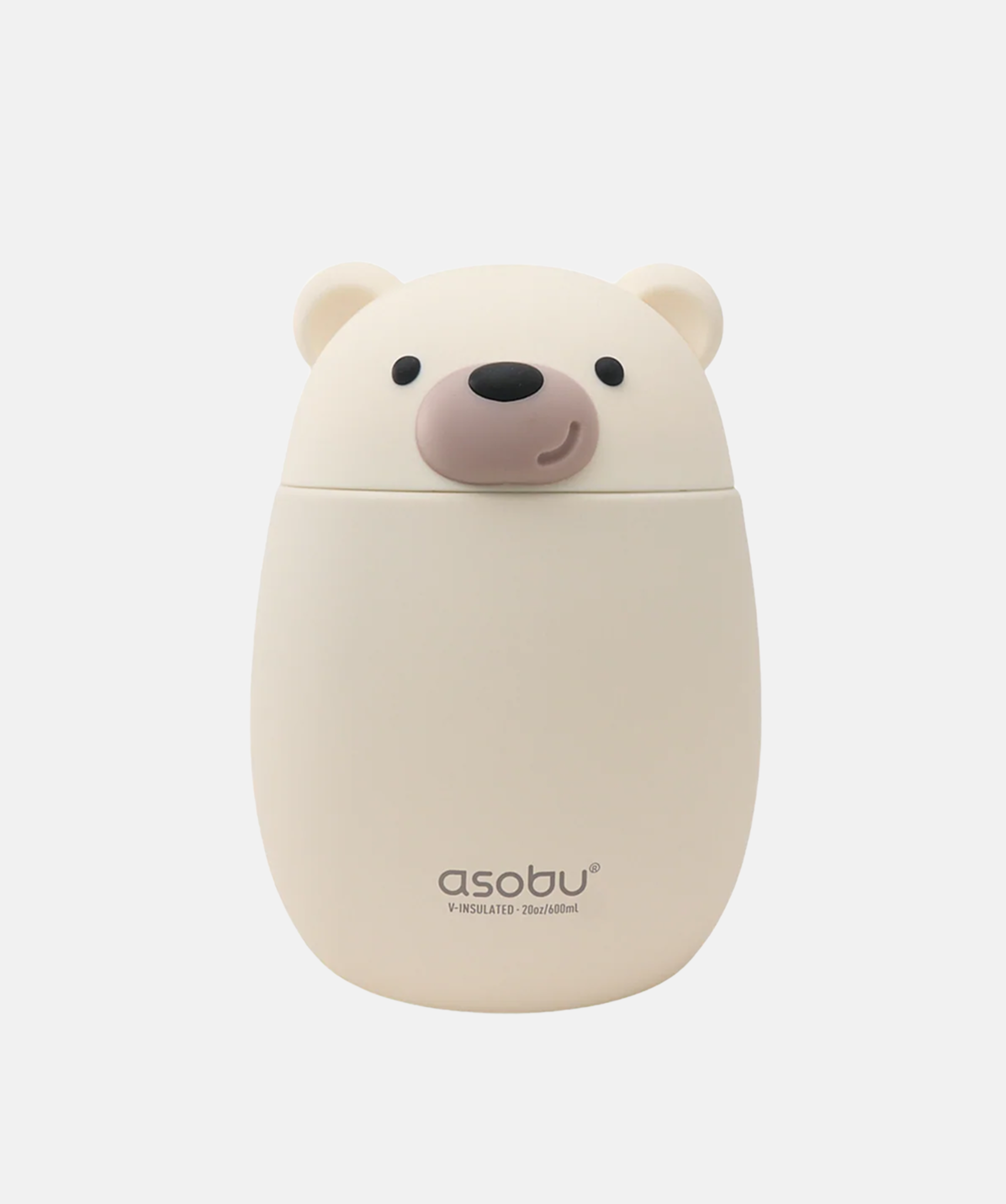 Termo para comida Asobu Bestie diseño Oso blanco de 600ml. Termo de acero inoxidable ideal para comida caliente o fría.