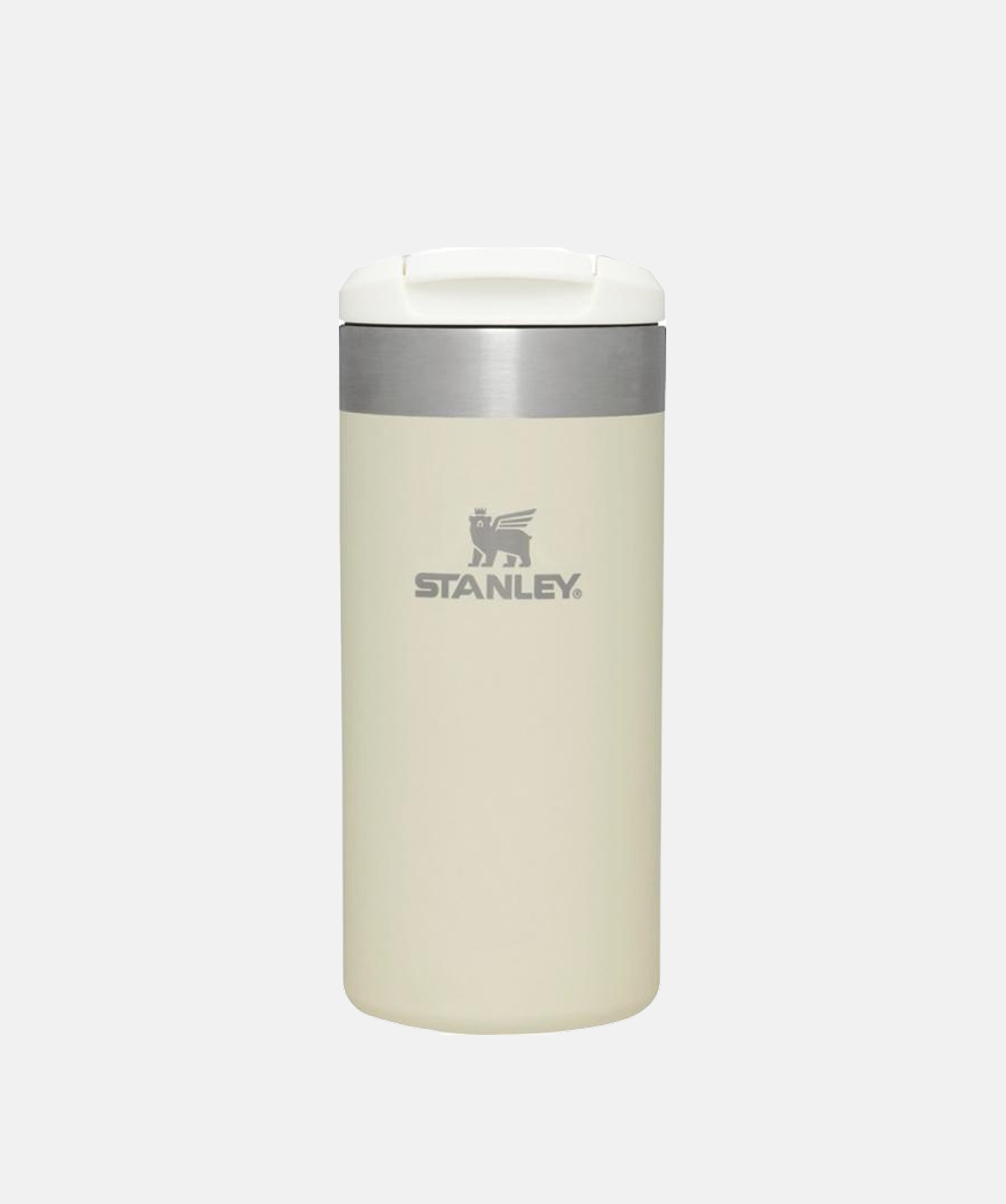 Vaso de viaje térmico Stanley AeroLight™ Transit Mug Cream gloss 350ml, de acero inoxidable.