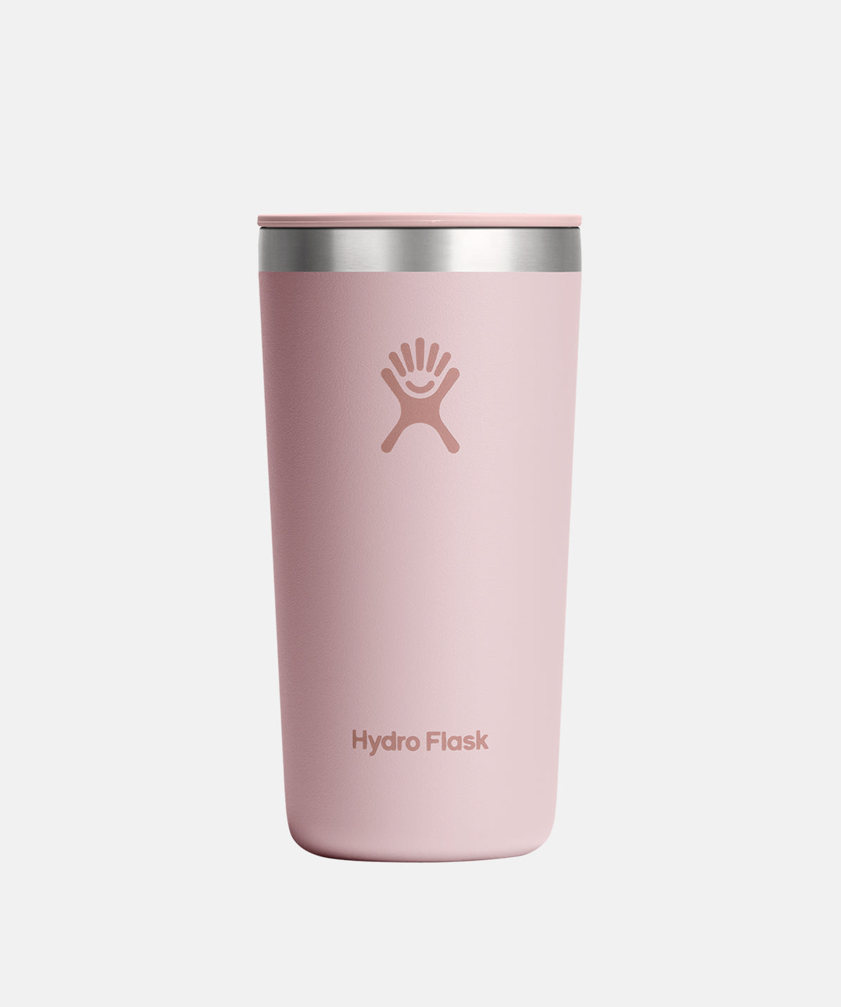 Vaso térmico Hydro Flask All Around Tumbler 12oz color Trillium, mostrando la tapa a presión.