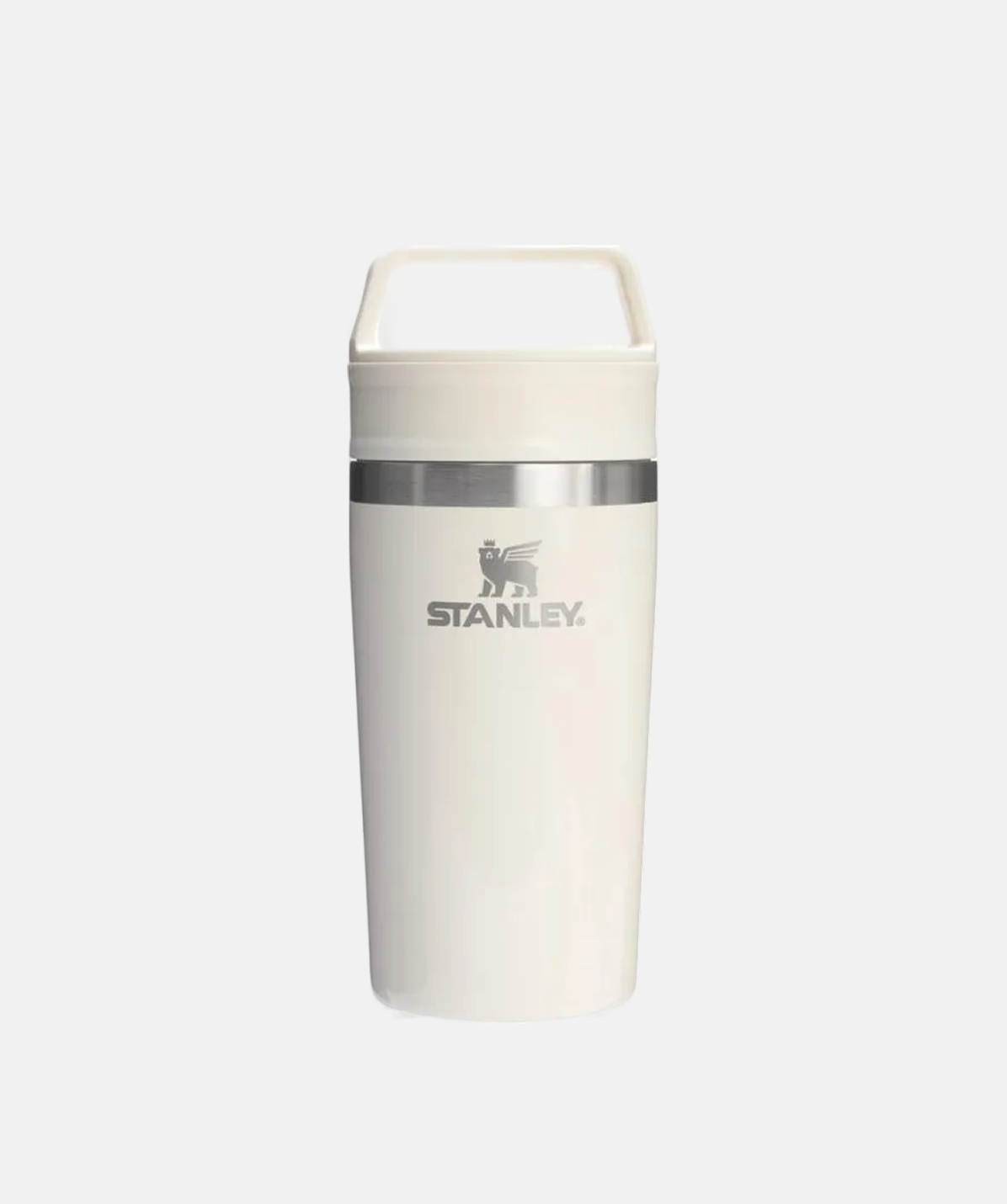 Vaso térmico de viaje Stanley Café-To-Go Travel Mug Cream gloss 354ml (12 Oz) de acero inoxidable.